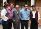 Nacho del Río con Joaquín Carbonell, José Iranzo, El Pastor de Andorra